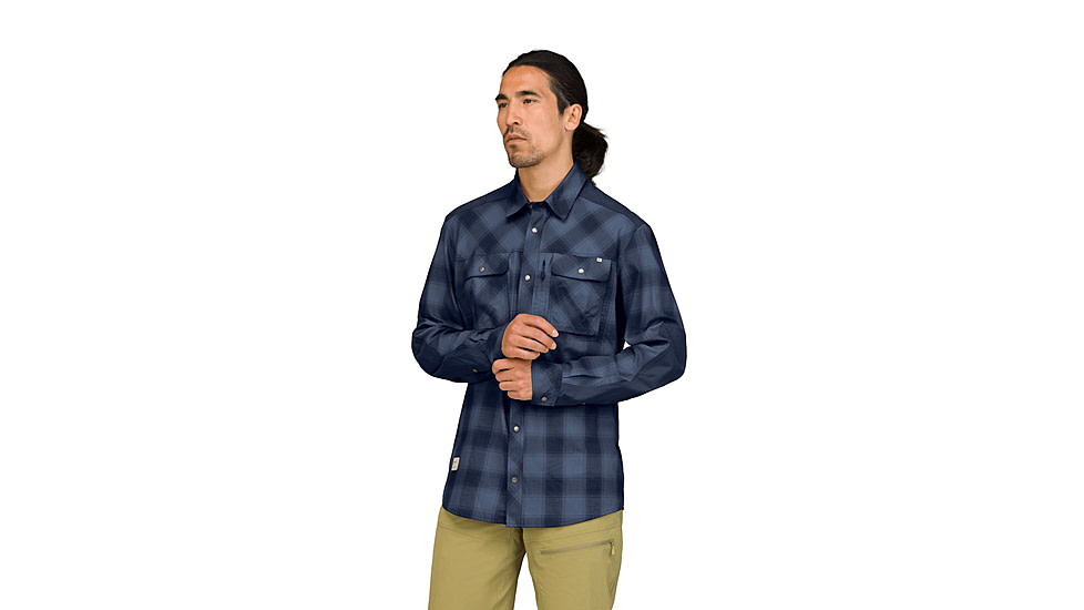 Norrona Femund Flannel Shirt - Mens, Navy Blazer, Extra Large, 2640-24-2016-XL