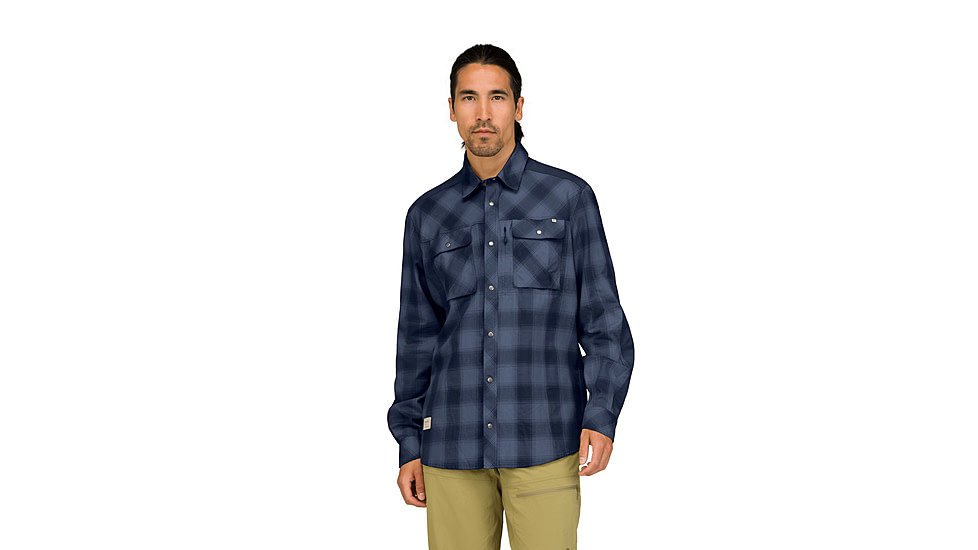 Norrona Femund Flannel Shirt - Mens, Navy Blazer, Extra Large, 2640-24-2016-XL
