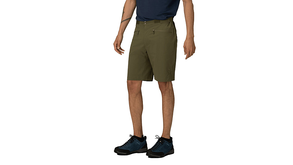 Norrona Femund Flex1 Lightweight Shorts - Mens, Olive Night, Medium, 2686-24-3301-M