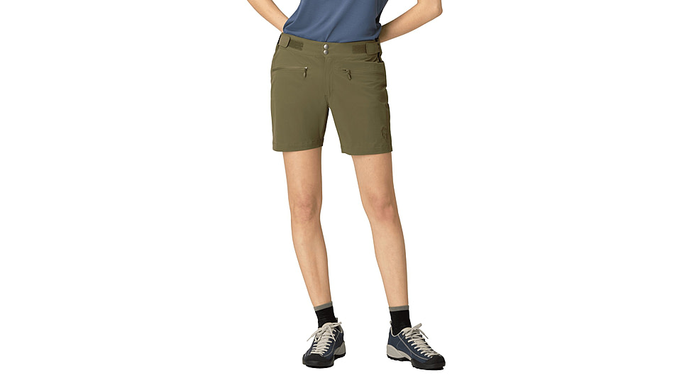 Norrona Femund Flex1 Lightweight Shorts - Womens, Olive Night, Medium, 2692-24-3301-M
