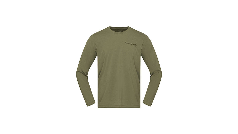 Norrona Femund Tech Long Sleeve Top - Mens, Loden Green, Small, 2625-24-3006-S