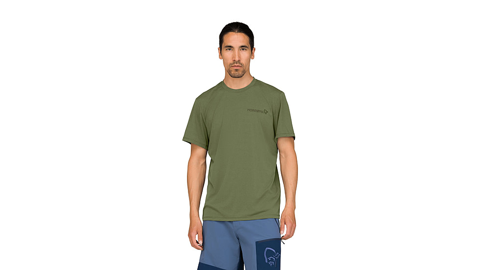 Norrona Femund Tech T-Shirt - Mens, Loden Green, Small, 2651-24-3006-S