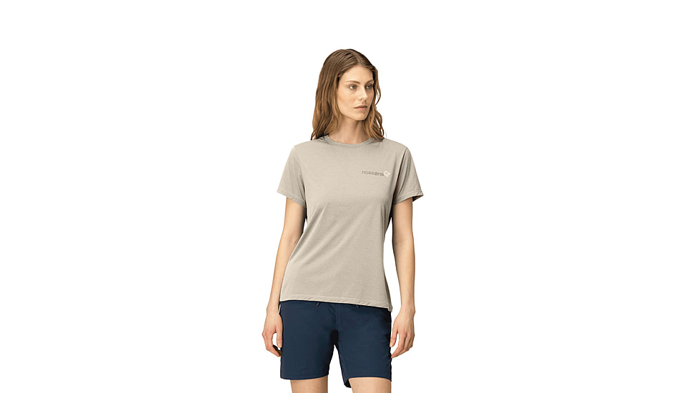 Norrona Femund Tech T-Shirt - Womens, Oatmeal, Extra Small, 2664-24-4411-XS