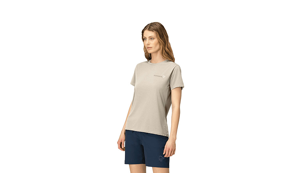 Norrona Femund Tech T-Shirt - Womens, Oatmeal, Extra Small, 2664-24-4411-XS