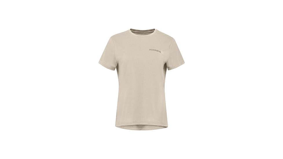Norrona Femund Tech T-Shirt - Womens, Oatmeal, Extra Small, 2664-24-4411-XS