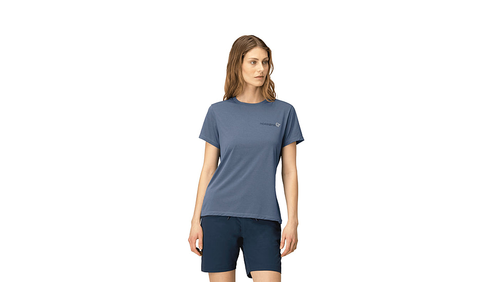 Norrona Femund Tech T-Shirt - Womens, Vintage Indigo, Small, 2664-24-2308-S