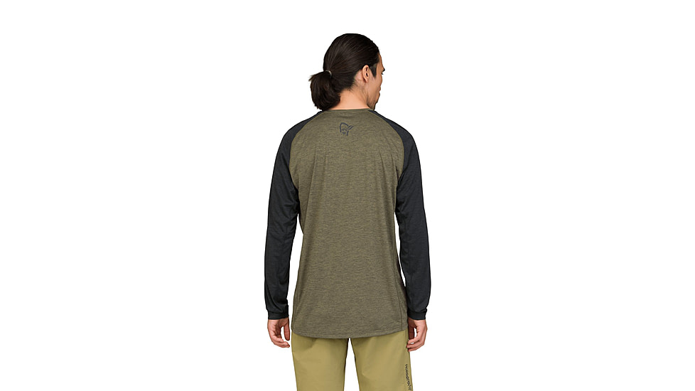 Norrona Fjora Equaliser Lightweight Long Sleeve Top - Mens, Olive Night, Medium, 2232-25-3301-M