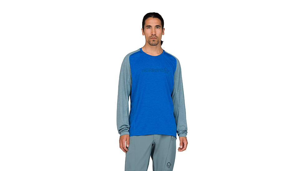 Norrona Fjora Equaliser Lightweight Long Sleeve Top - Mens, Skydiver, Small, 2232-25-2336-S