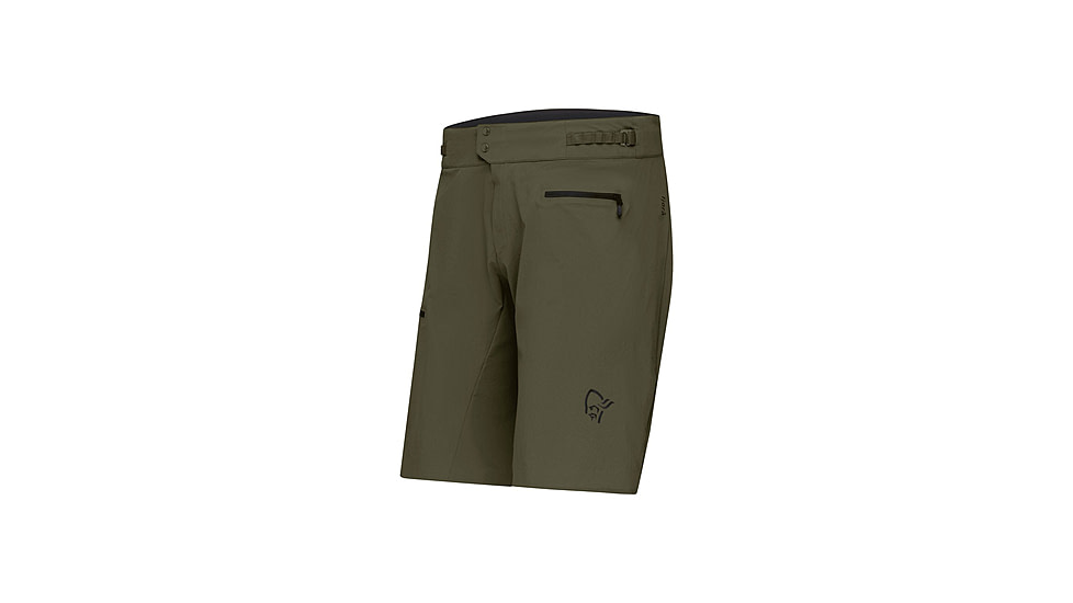 Norrona Fjora Flex1 Light Shorts - Mens, Olive Night, Medium, 2203-24-3301-M