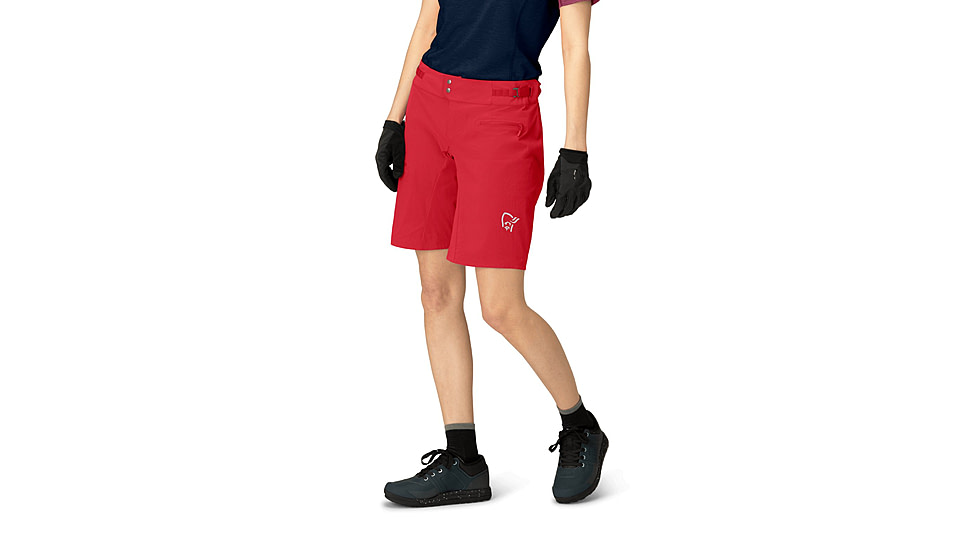 Norrona Fjora Flex1 Light Shorts - Womens, Aura Orange, Medium, 2204-24-5519-M