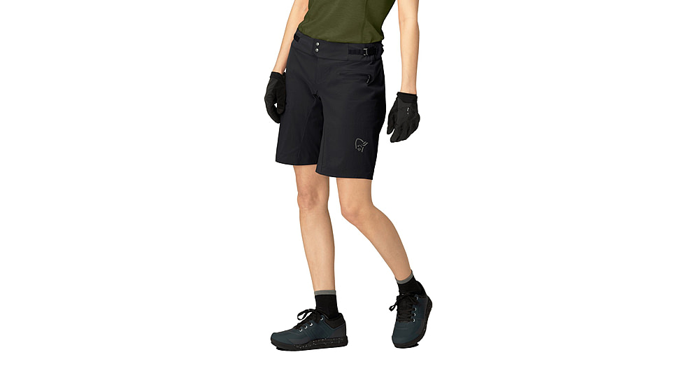 Norrona Fjora Flex1 Light Shorts - Womens, Caviar, Small, 2204-24-7718-S