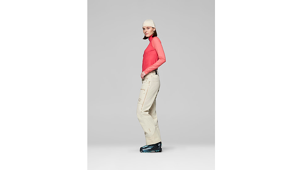 Norrona lofoten Gore-Tex Insulated Pants - Womens, Oatmeal, Extra Small, 1024-24-4411-XS