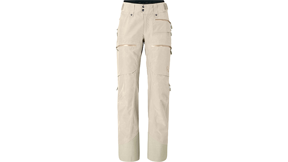 Norrona lofoten Gore-Tex Insulated Pants - Womens, Oatmeal, Extra Small, 1024-24-4411-XS