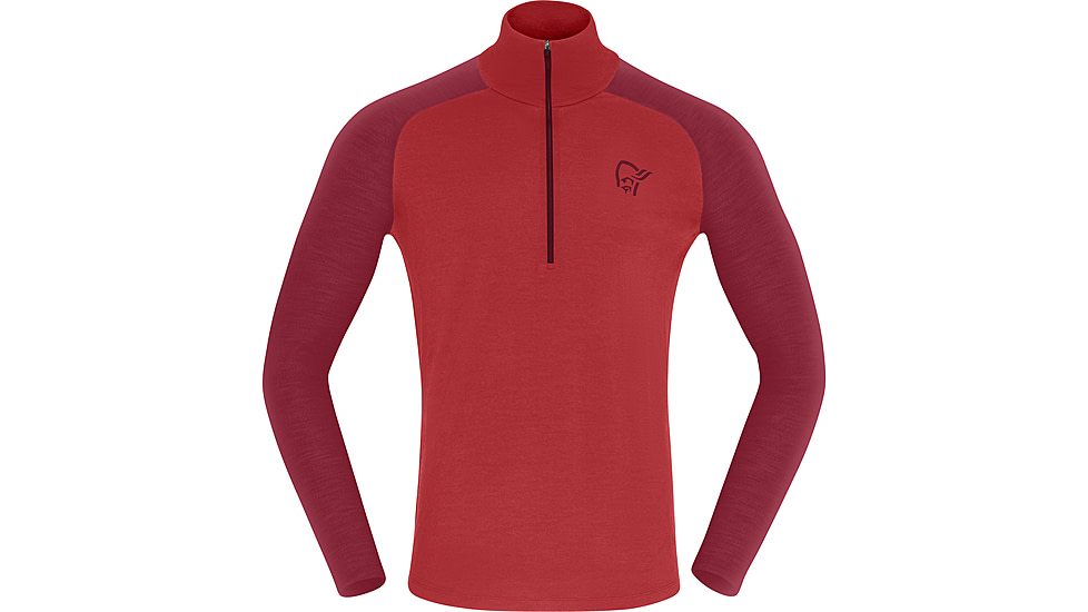 Norrona Femund Pureull Zip Neck Top - Mens
