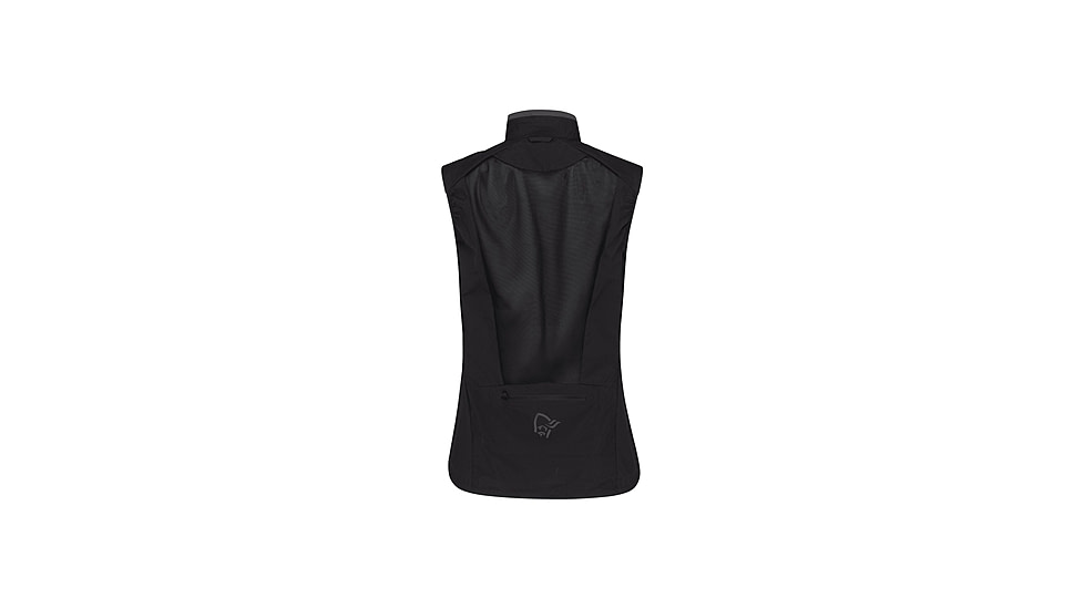 Norrona Senja Aero 90 Vest - Womens, Caviar, Large, 5823-23-7718-L