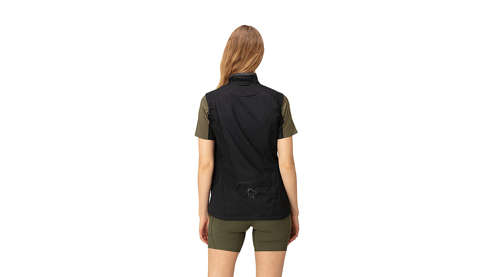 Norrona Senja Aero 90 Vest - Womens, Caviar, Large, 5823-23-7718-L