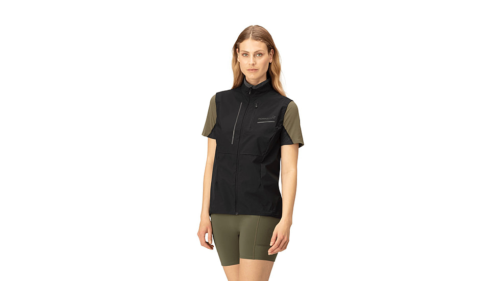 Norrona Senja Aero 90 Vest - Womens, Caviar, Large, 5823-23-7718-L