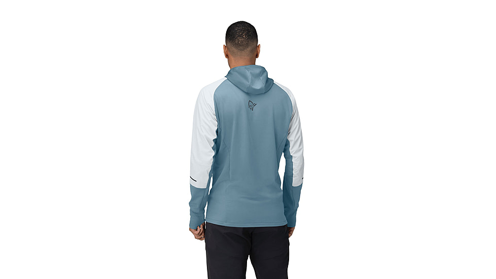 Norrona Senja Alpha90 Zip Hoodie - Mens, Snow White, Large, 5827-23-9928-L