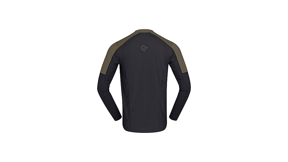 Norrona Senja Equaliser Lightweight Long Sleeve Shirt - Mens, Olive Night, Extra Large, 5820-23-3301-XL