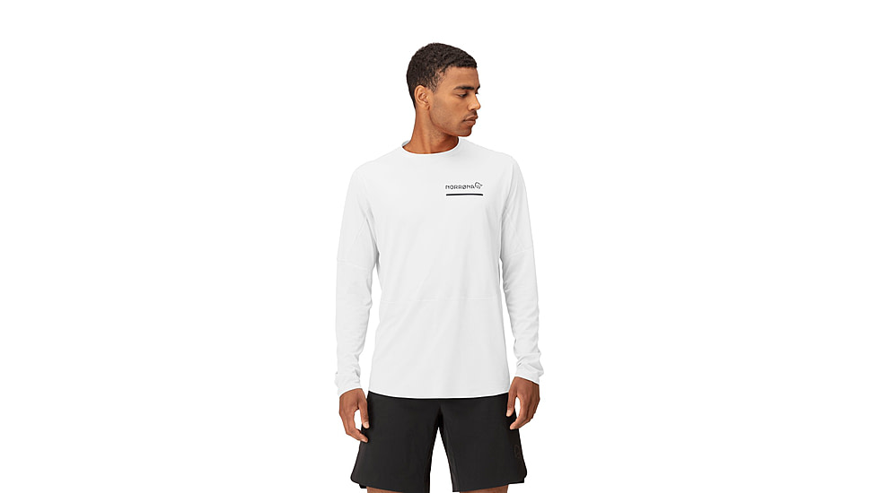 Norrona Senja Equaliser Lightweight Long Sleeve Shirt - Mens, Snow White, Extra Large, 5820-23-9928-XL