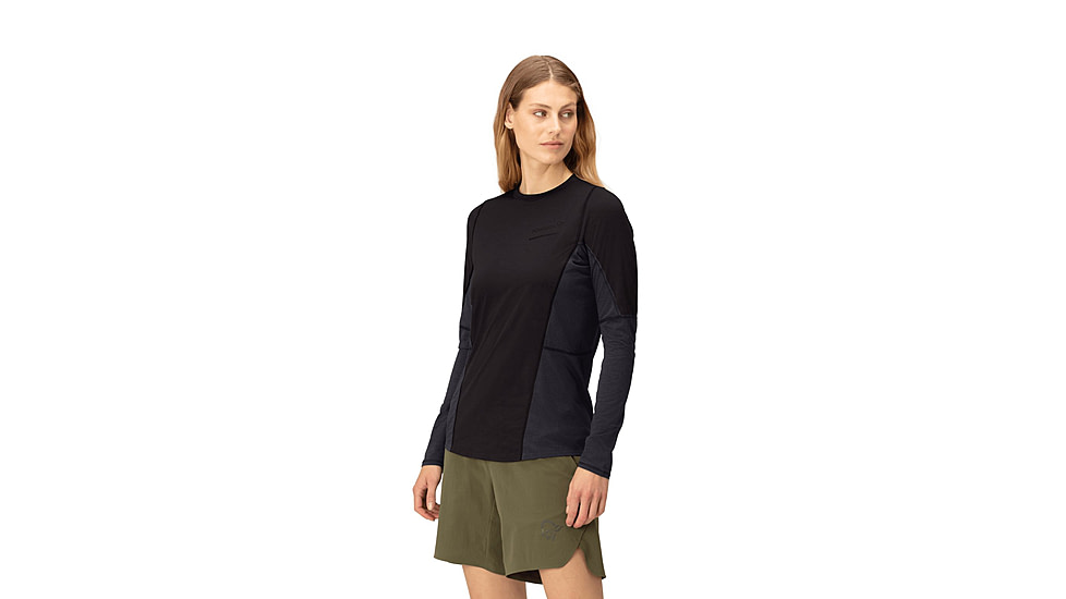 Norrona Senja Equaliser Lightweight Long Sleeve Shirt - Womens, Caviar, Extra Small, 5824-23-7718-XS