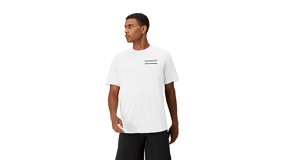 Norrona Senja Equaliser Lightweight T-Shirt - Mens, Snow White, Large, 5826-23-9928-L