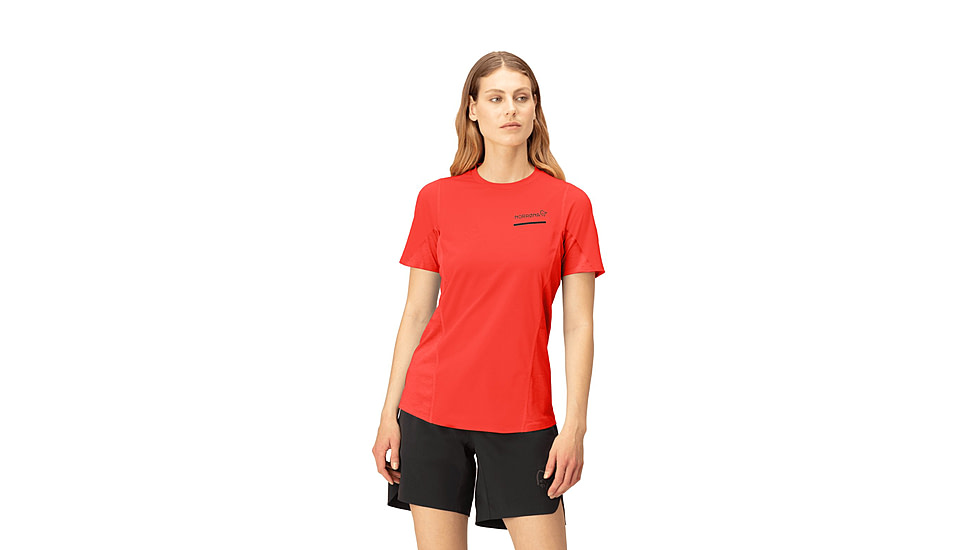 Norrona Senja Equaliser Lightweight T-Shirt - Womens, Arednalin, Large, 5807-23-5630-L