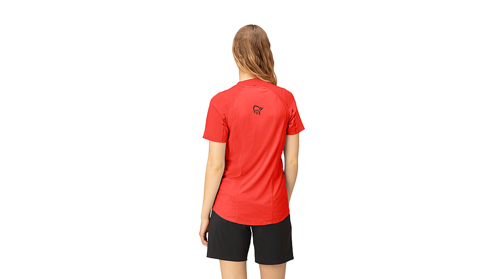 Norrona Senja Equaliser Lightweight T-Shirt - Womens, Arednalin, Large, 5807-23-5630-L