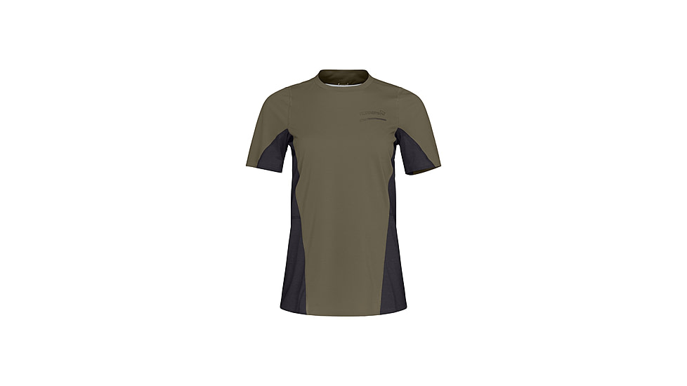 Norrona Senja Equaliser Lightweight T-Shirt - Womens, Olive Night, Medium, 5807-23-3301-M