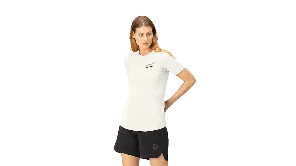 Norrona Senja Equaliser Lightweight T-Shirt - Womens, Snow White, Extra Small, 5807-23-9928-XS
