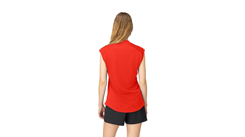 Norrona Senja Equaliser Sleeveless T-Shirt - Womens, Arednalin, Small, 5805-24-5630-S