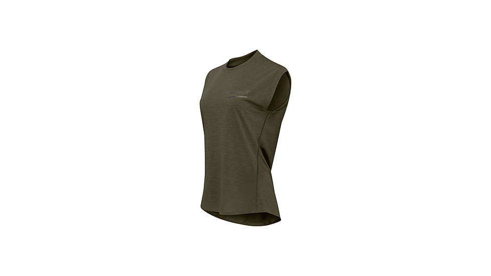 Norrona Senja Equaliser Sleeveless T-Shirt - Womens, Olive Night, Small, 5805-24-3301-S