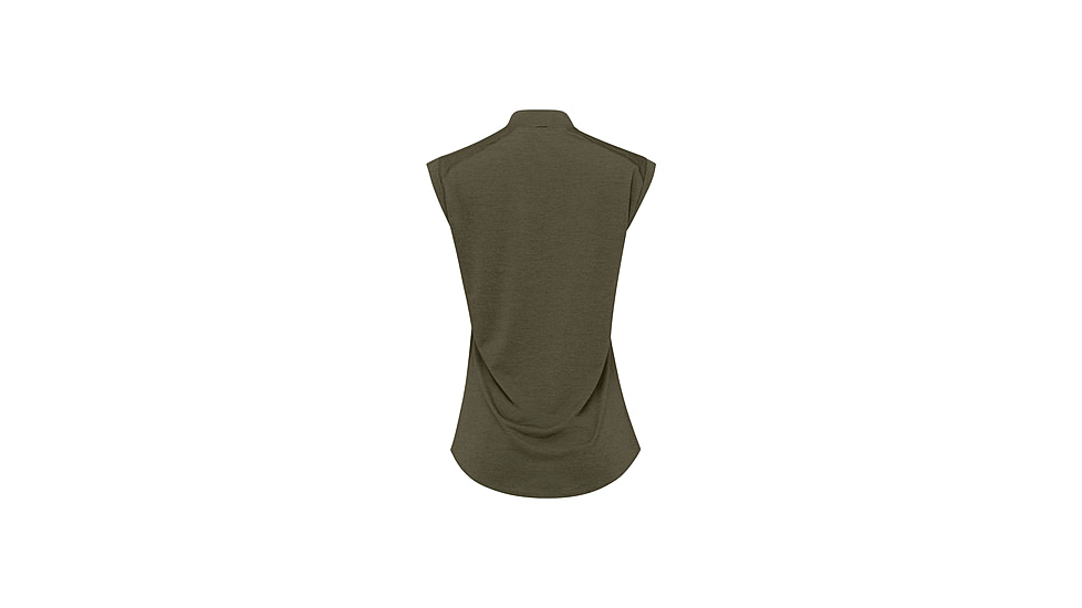 Norrona Senja Equaliser Sleeveless T-Shirt - Womens, Olive Night, Small, 5805-24-3301-S