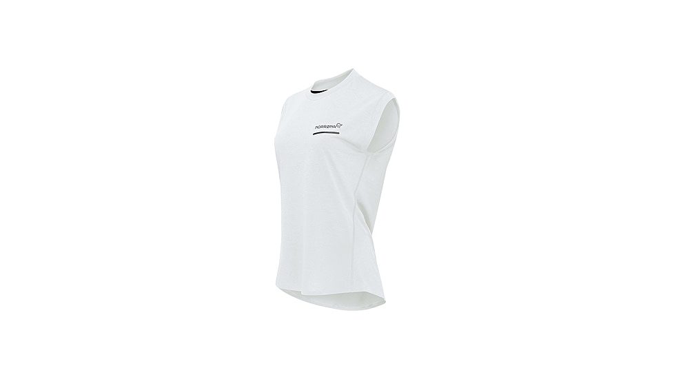 Norrona Senja Equaliser Sleeveless T-Shirt - Womens, Snow White, Extra Small, 5805-24-9928-XS