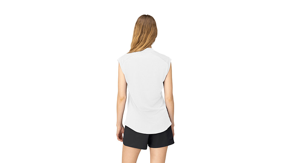 Norrona Senja Equaliser Sleeveless T-Shirt - Womens, Snow White, Extra Small, 5805-24-9928-XS