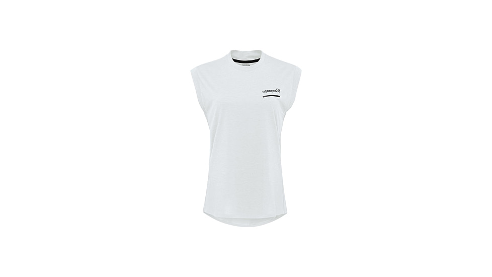 Norrona Senja Equaliser Sleeveless T-Shirt - Womens, Snow White, Extra Small, 5805-24-9928-XS