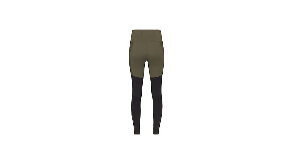 Norrona Senja Equaliser Stretch Tights - Womens, Olive Night/Caviar, Medium, 5808-23-3329-M