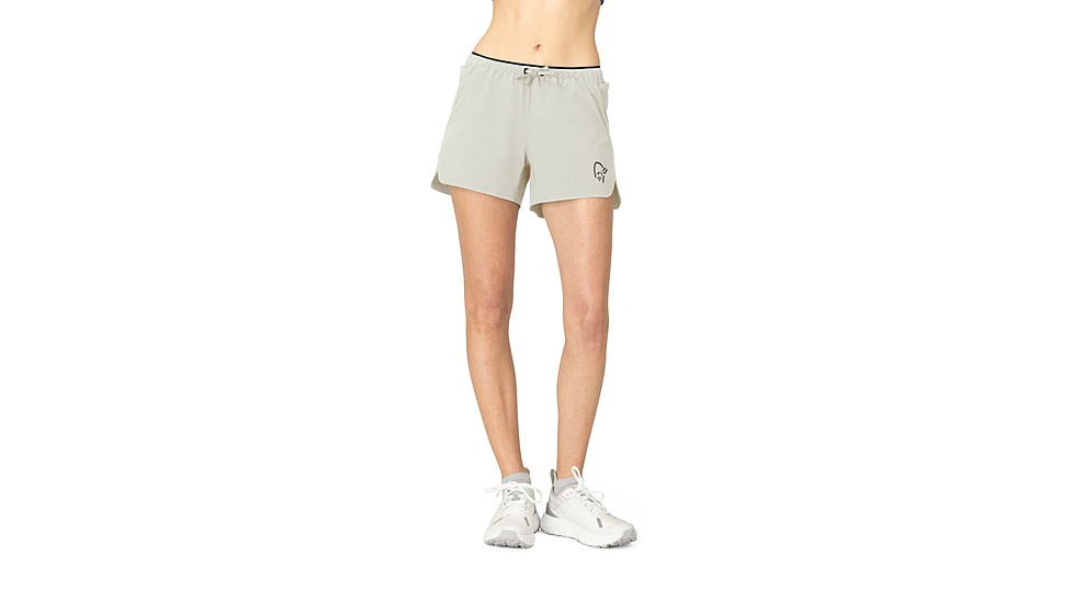 Norrona Senja Flex1 4in Shorts - Womens, Oatmeal, Large, 5806-24-4411-L