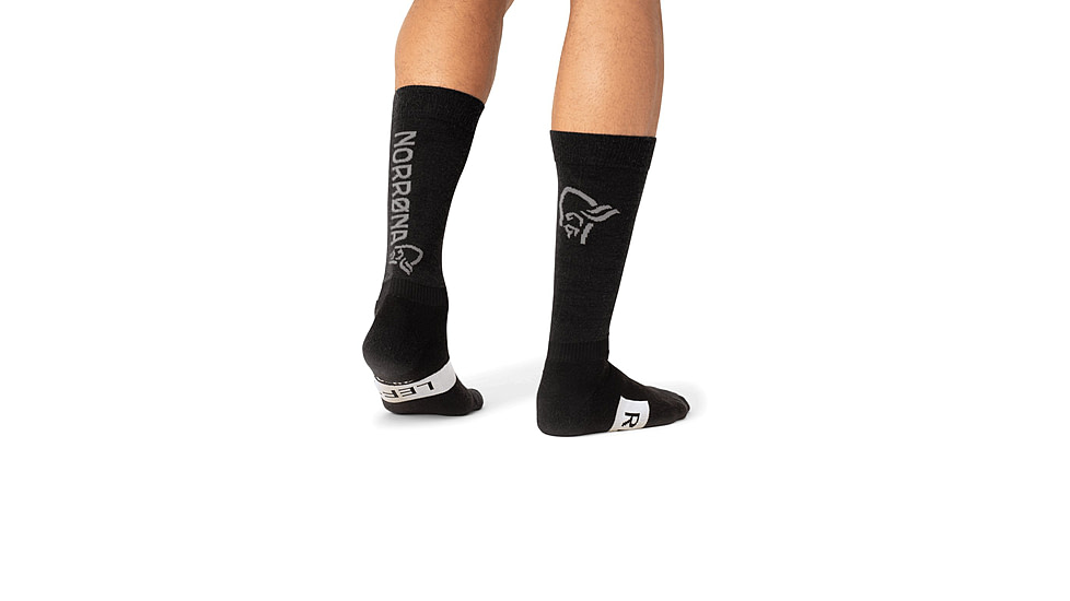 Norrona Senja Merino Lightweight Long Socks, Caviar, 40-42, 5802-23-7718-40-42