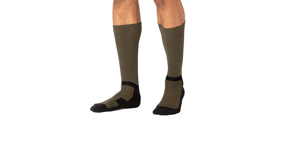 Norrona Senja Merino Lightweight Long Socks, Olive Night, 40-42, 5802-23-3301-40-42