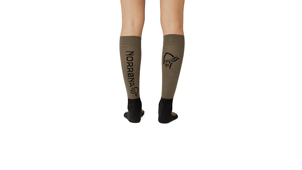 Norrona Senja Merino Lightweight Long Socks, Olive Night, 40-42, 5802-23-3301-40-42