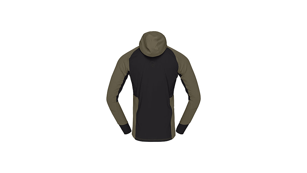 Norrona Senja Warm1 Hoodie - Mens, Olive Night, Small, 5818-23-3301-S