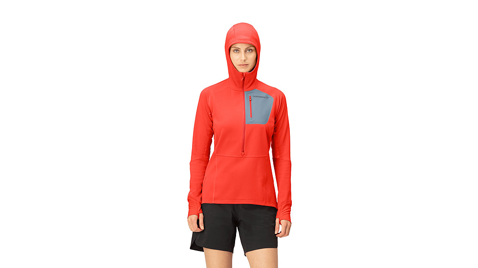 Norrona Senja Warm1 Hoodie - Womens, Arednalin, Extra Small, 5822-23-5630-XS