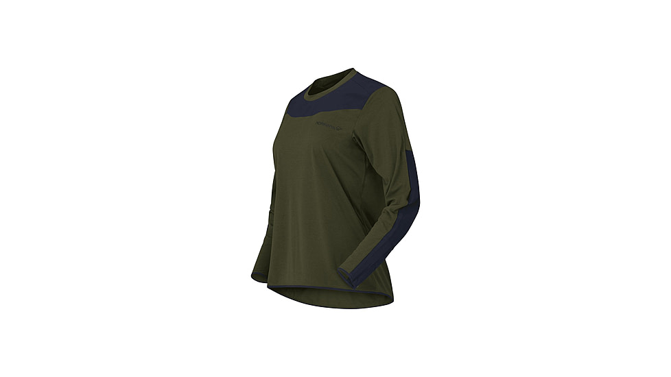 Norrona Skibotn Equaliser Tech Long Sleeve Top - Womens, Olive Night, Medium, 4209-25-3301-M