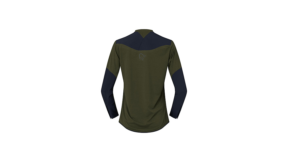 Norrona Skibotn Equaliser Tech Long Sleeve Top - Womens, Olive Night, Medium, 4209-25-3301-M