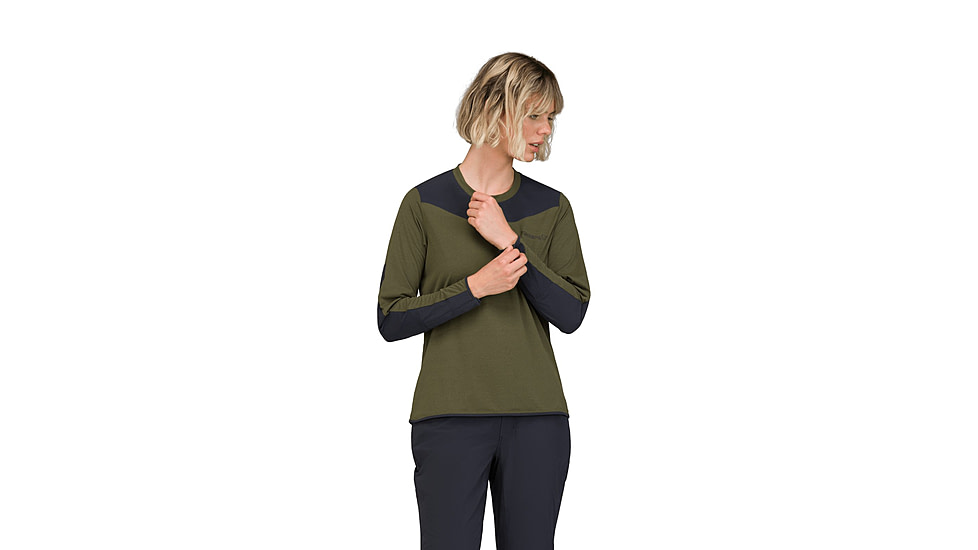 Norrona Skibotn Equaliser Tech Long Sleeve Top - Womens, Olive Night, Medium, 4209-25-3301-M