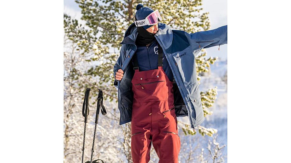 Norrona Tamok Gore-Tex Performance Shell Bib - Mens, Dark Olive, Large, 1229-23-3898-L