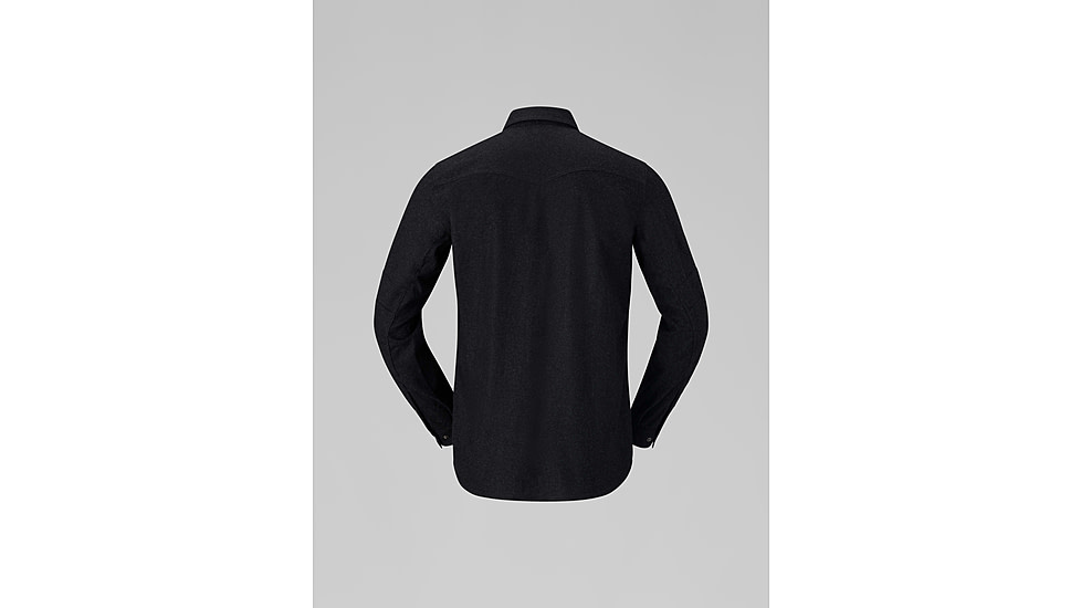 Norrona Tamok Wool Plain Shirt - Mens, Caviar Melange, Small, 1225-24-7737-S