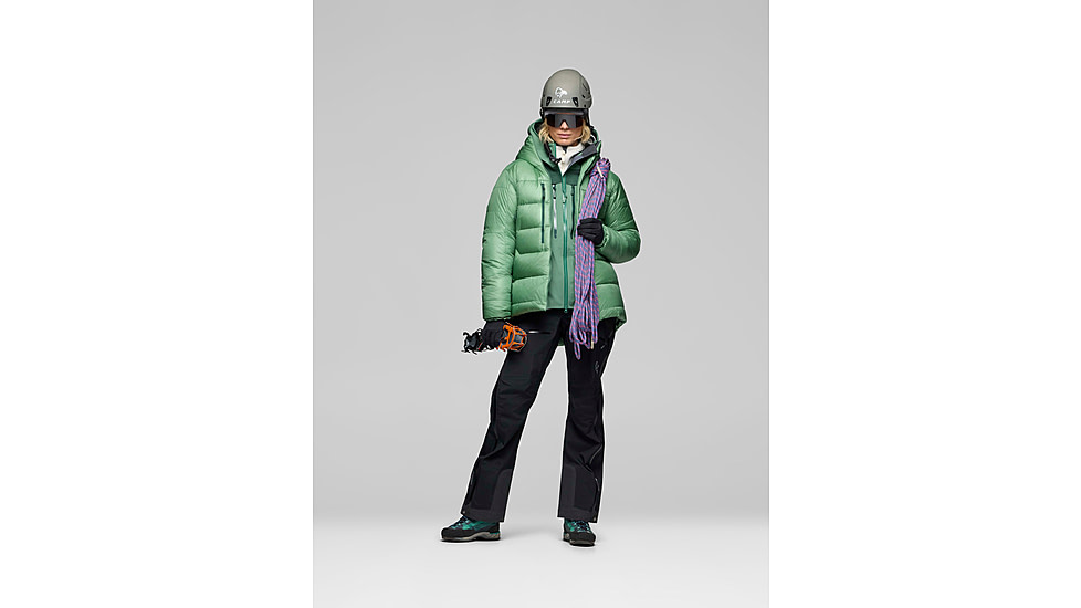 Norrona Trollveggen Down800 Hood - Womens, Dark Ivy, Medium, 1608-24-3886-M