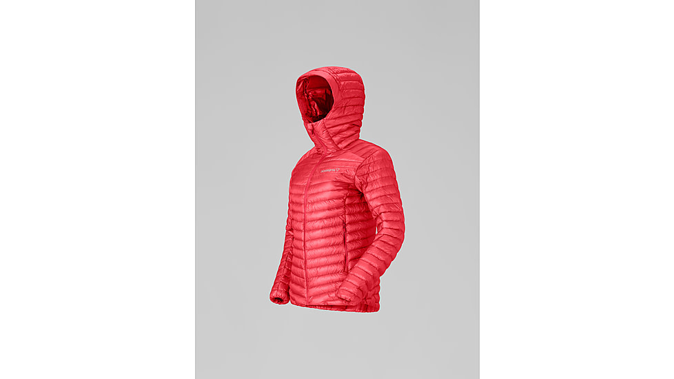 Norrona Trollveggen Down800 Super Light Hood - Womens, Watermelon, Extra Small, 1617-24-1261-XS